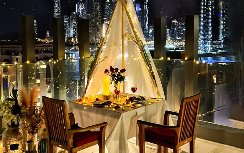 Where to dine for Valentine's Day in Dubai 2025 | Adagio Premium The Palm Dubai